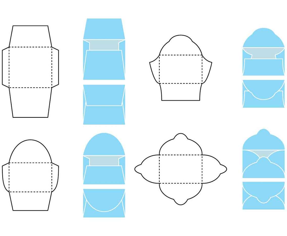 Vector Die Cut Envelope