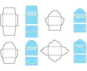 Vector Die Cut Envelope