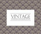 Vintage Damask Pattern Background