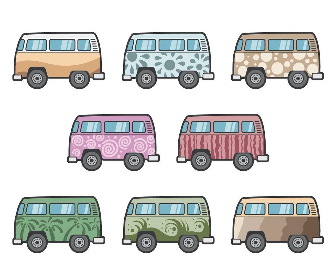 Free Hippie Bus Vectors