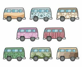 Free Hippie Bus Vectors
