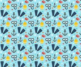 Free Diving Elements Vector