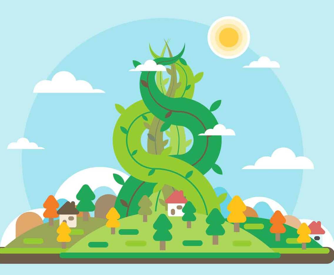 Free Beanstalk Vector