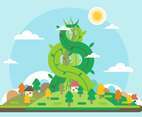 Free Beanstalk Vector