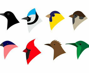 Free Bird Head Icon Vector