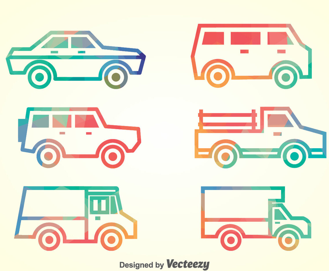Cars Collection Vector Set
