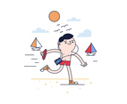 Free Runner Vector