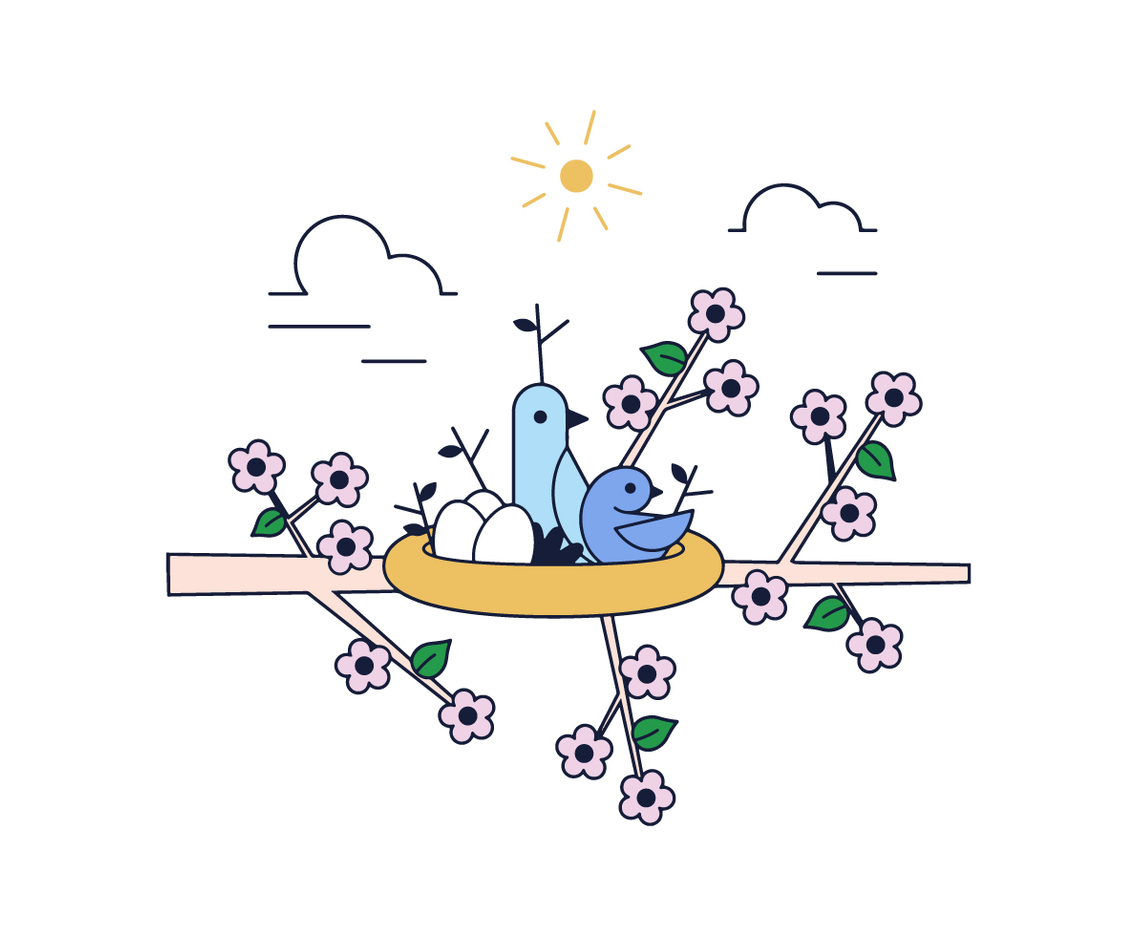 Free Bird Family Vector