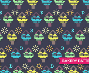 Treehouse Pattern Vector