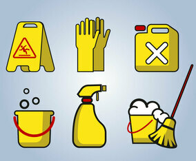 Cleaning Service Tools Vector