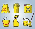 Cleaning Service Tools Vector
