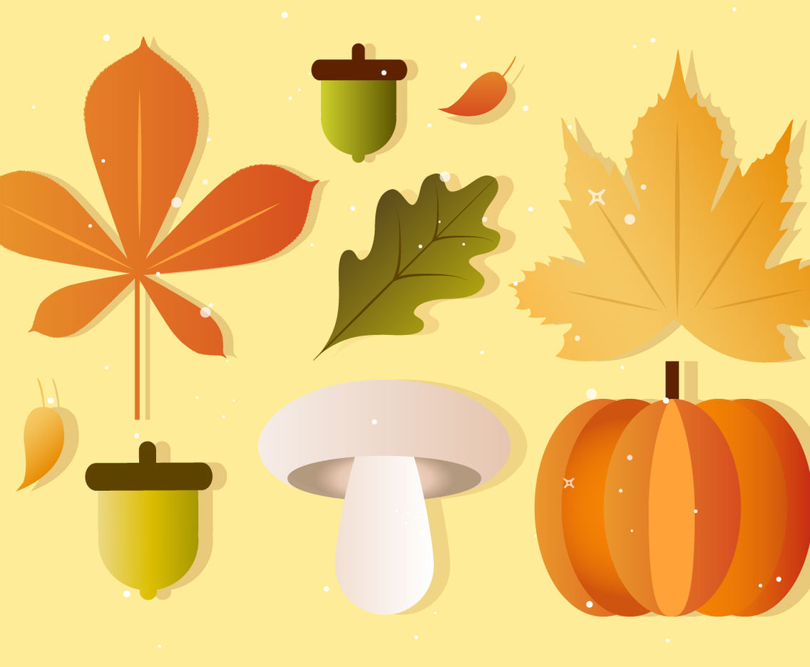 Free Vector Fall Autumn Elements