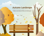 Free Vector Autumn Park Bench