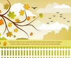 Free Vector Autumn Landscape