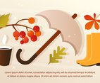 Free Vector Rainy Fall Elements