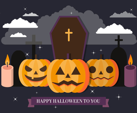 Free Spooky Halloween Vector Illustration