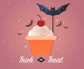 Free Trick or Treat Vector Illustration