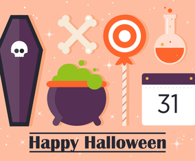 Free Flat Halloween Vector Elements
