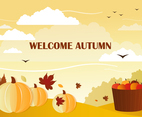 Free Welcome Vector Autumn