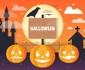 Free Halloween Jackolantern Vector Background
