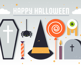Halloween Elements Vector Illustration