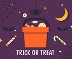 Free Trick or Treat Candy Illustration