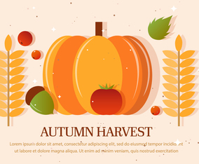 Autumn Harvest Vector Illustration