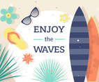 Enjoy the Surf Vector Background