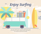 Free Surf Vector Background