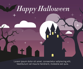 Haunted House Vector Illustration