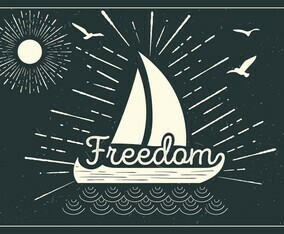 Free Ship Vector  Typography