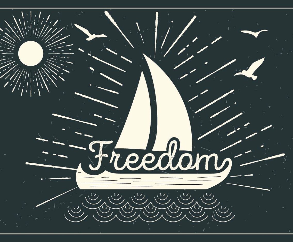 Free Ship Vector  Typography