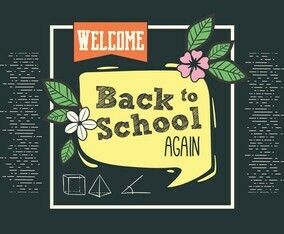 Free Back to School Vector  Typography