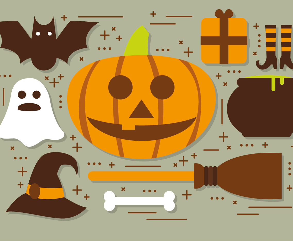 Pumpkin Halloween Elements Vector Collection