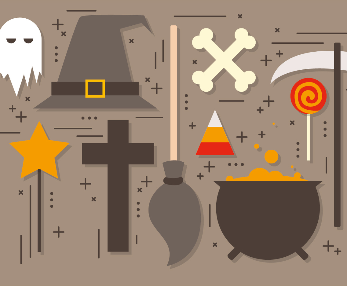 Free Halloween Elements Vector Collection