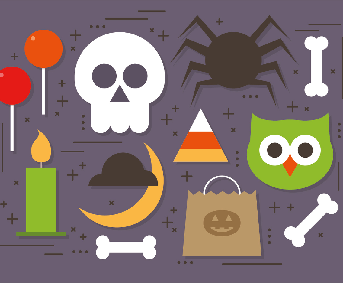 Free Halloween Elements Vector Collection
