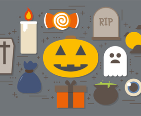Free Halloween Symbols Vector Collection