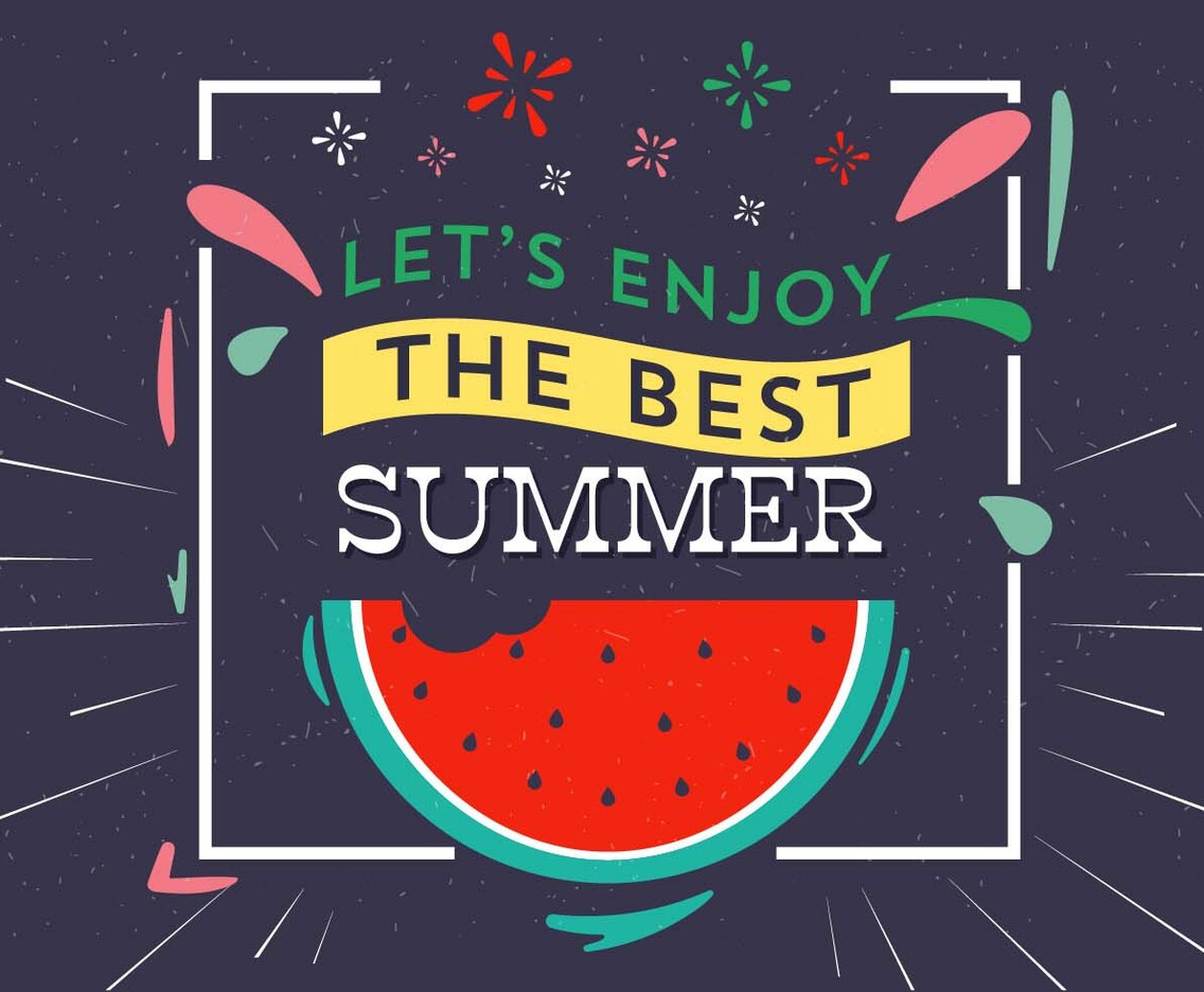 Free Vector Summer Typography