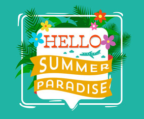 Hello Summer Typography
