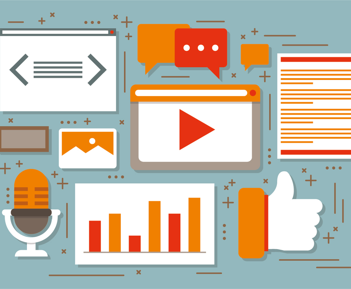 Radio Production Business Vector Illustration