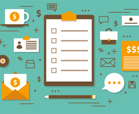 Business Checklist Vector Illustration