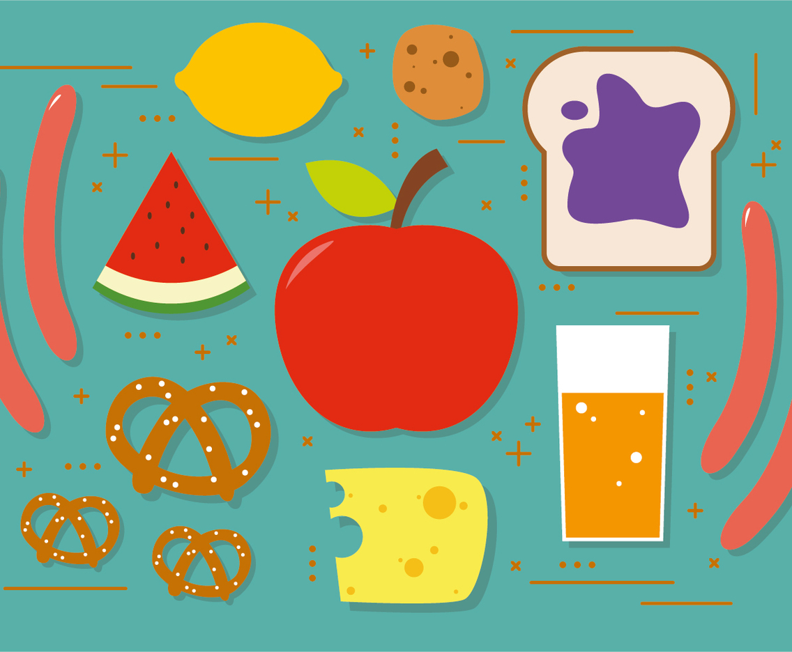 Snacks Vector Illustration
