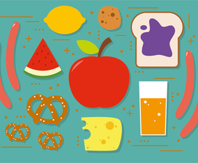 Snacks Vector Illustration