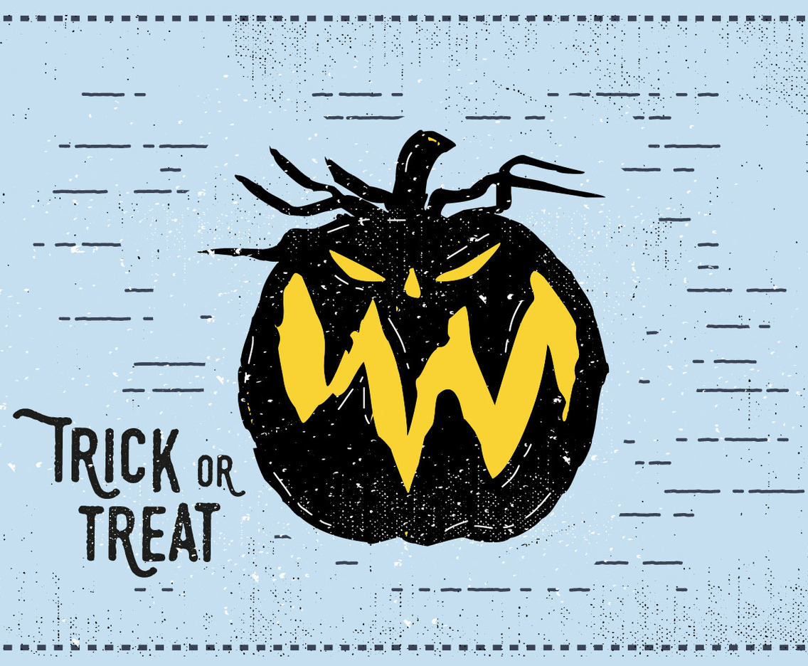 Trick or Treat Jack-o-lantern Illustration