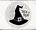 Witch Hat Trick or Treat Illustration