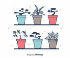 Potted Plants Vector