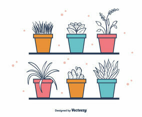 Free House Plants Vector