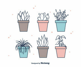 House Plants Vector