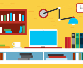 Free Flat Design Vector Room