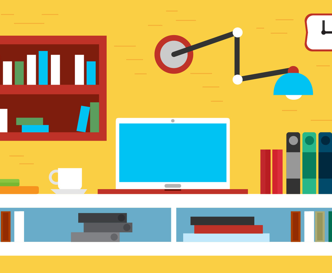 Free Flat Design Vector Room